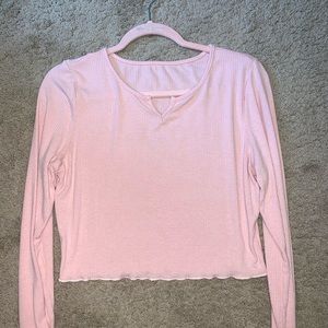 Shein Pink Crop Top